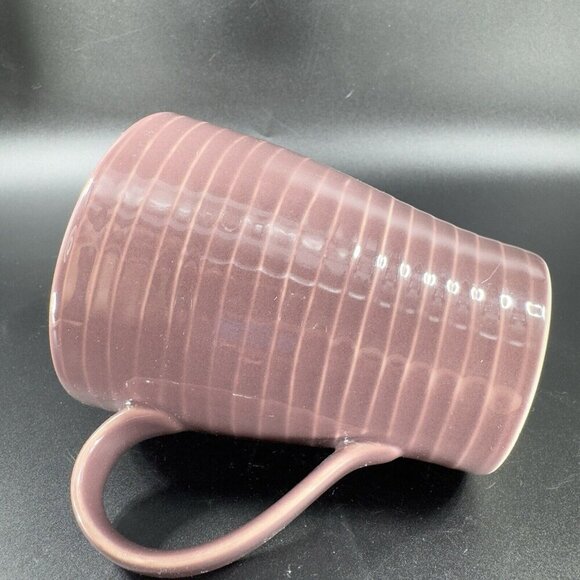 Starbucks 2009 Stockholm Design House Purple Mauve Ribbed Coffee Mug Cup Ceramic - Picture 7 of 11